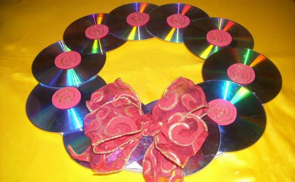 reciclado creativo de cd y dvd