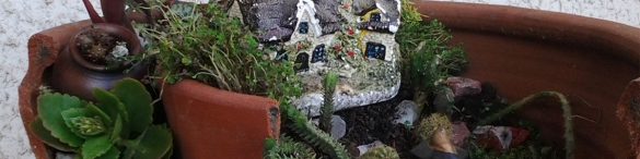 el jardin del eden diy reciclando tiesto roto