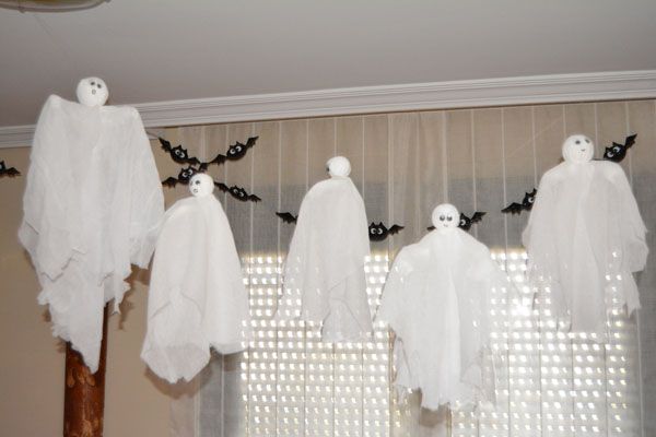 Fantasmas voladores decocacion infantil Halloween