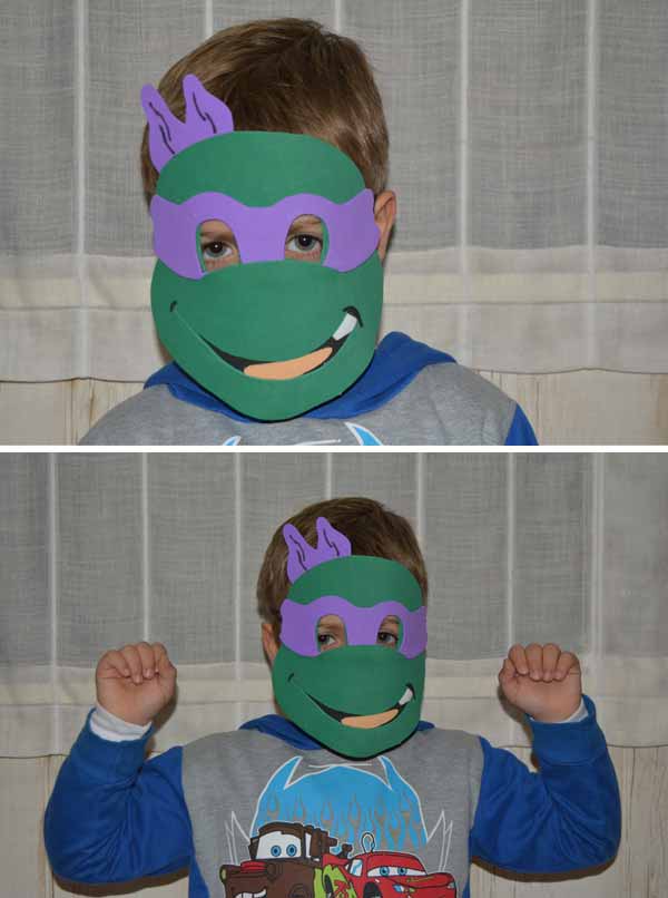 Mascara de carnaval tortuga ninja Donatello