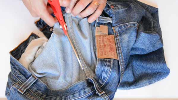 Hacer pulsera reciclando un pantalon vaquero viejo