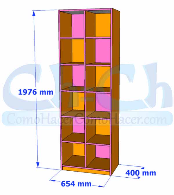 Planificación para la construcción de una estantería