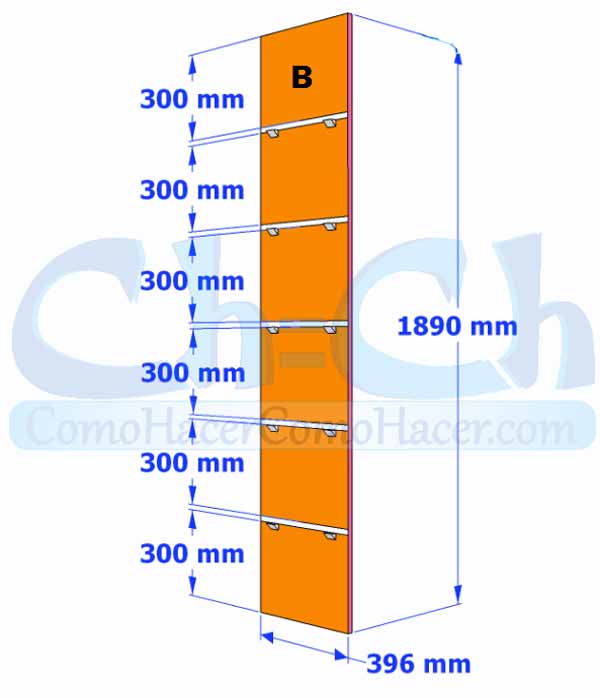 Planificación para la construcción de una estantería