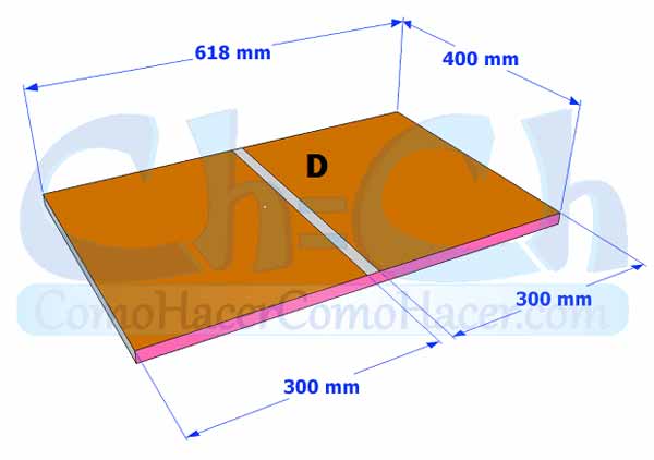 Planificación para la construcción de una estantería